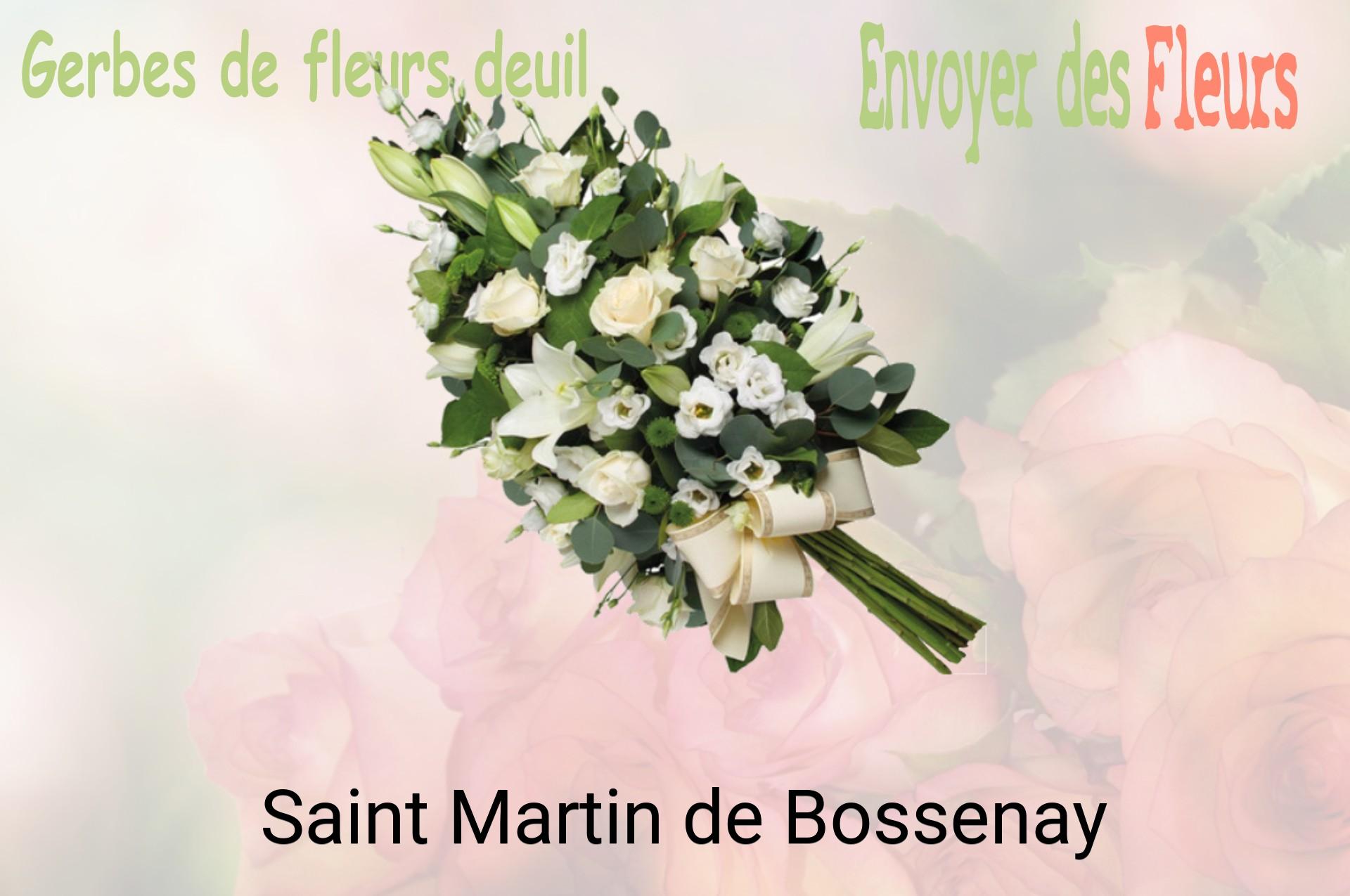 Gerbe de fleurs de deuil livrée à Saint-Martin-de-Bossenay